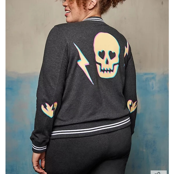 Lovesick Skull Bomber Jacket - Picture 5 of 10
